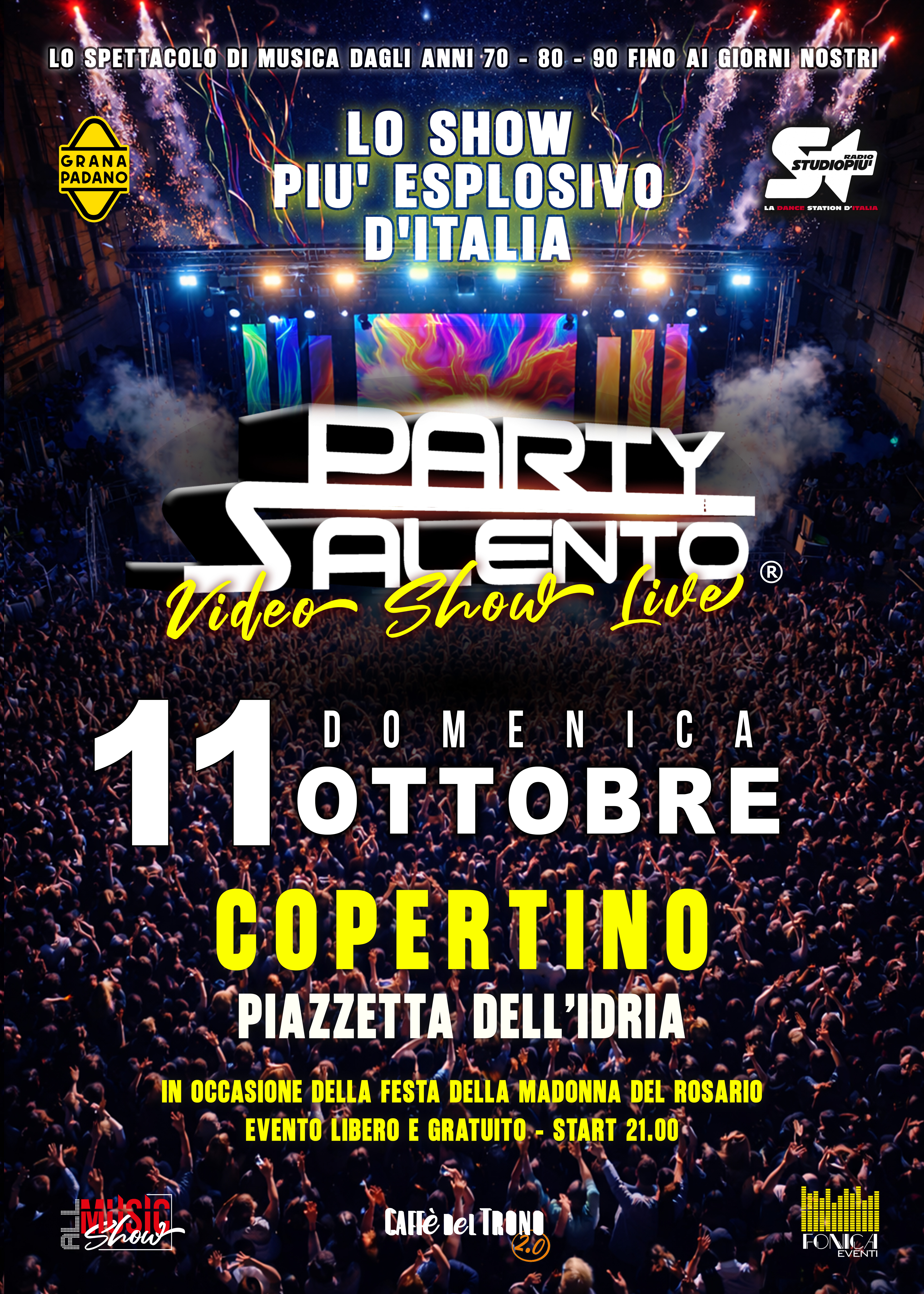 Party Salento Copertino 11 ottobre 2026 Piazzetta dell'Idria